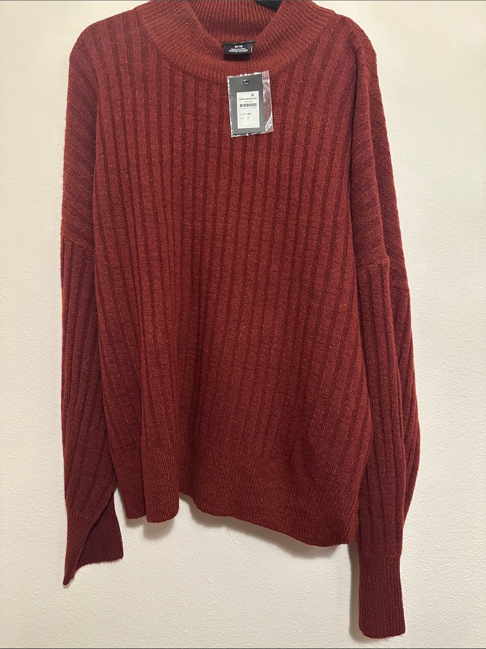 NWT Underground Women's Ribbed Sweater